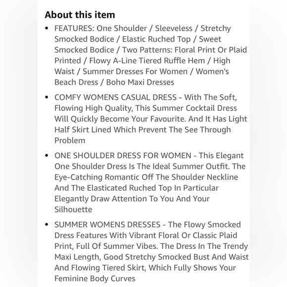 One shoulder floral summer dress size L - Picture 9 of 9